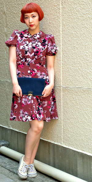 OLD Diorネイビートロッター柄クラッチバッグ