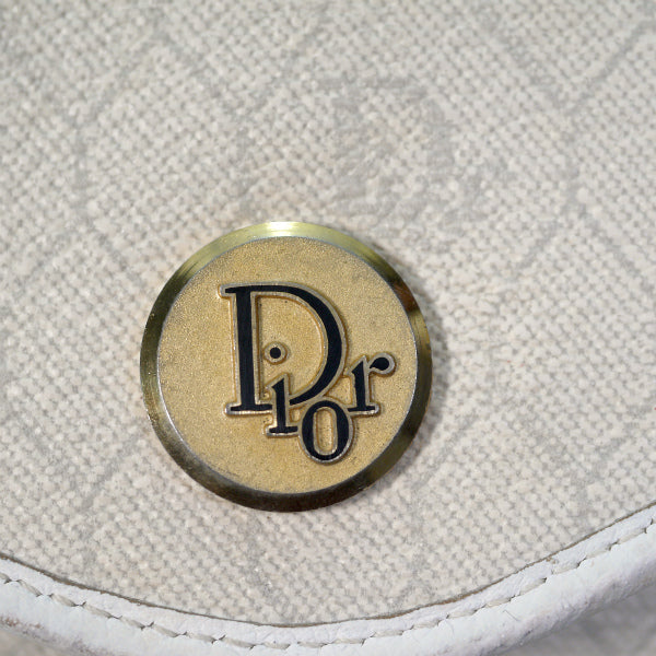 Old Dior　ハニカム柄2WAYバッグ（白）