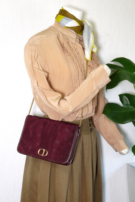 OLD Dior 赤チェーンショルダー