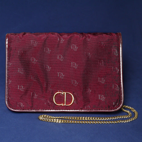 OLD Dior 赤チェーンショルダー