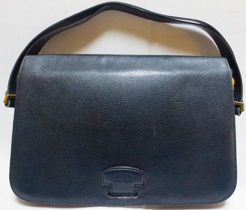 OLD Dior　ネイビー総革３Wayショルダー