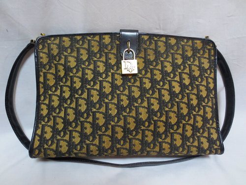 OLD Diorトロッター柄ショルダー（青）