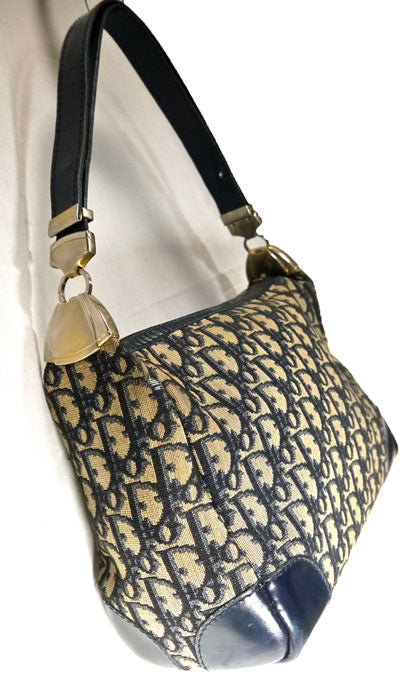 OLD Dior　トロッター長方形ショルダー紺