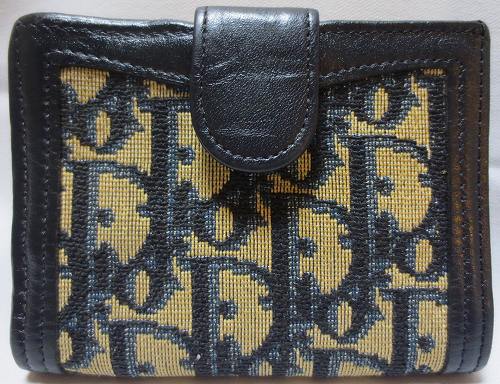 OLD Dior青２つ折れ財布