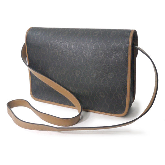 Old Dior　茶モノグラム柄斜めがけショルダー