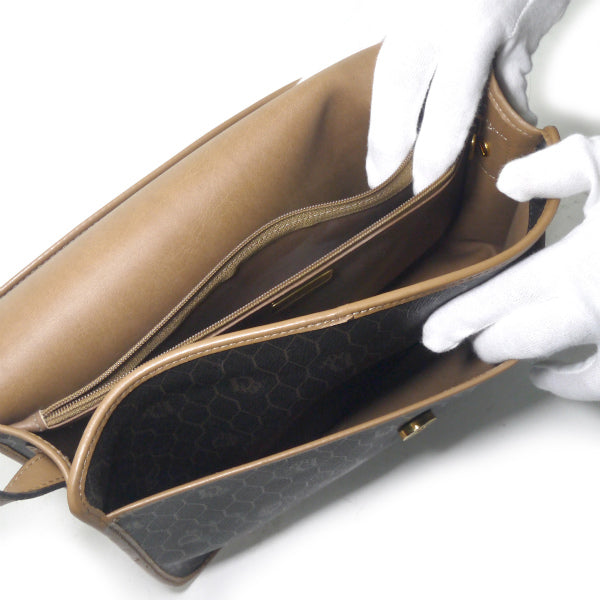 Old Dior　茶モノグラム柄斜めがけショルダー