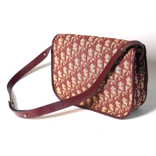 OLD Dior ＜訳あり＞トロッターミニショルダー（赤系）