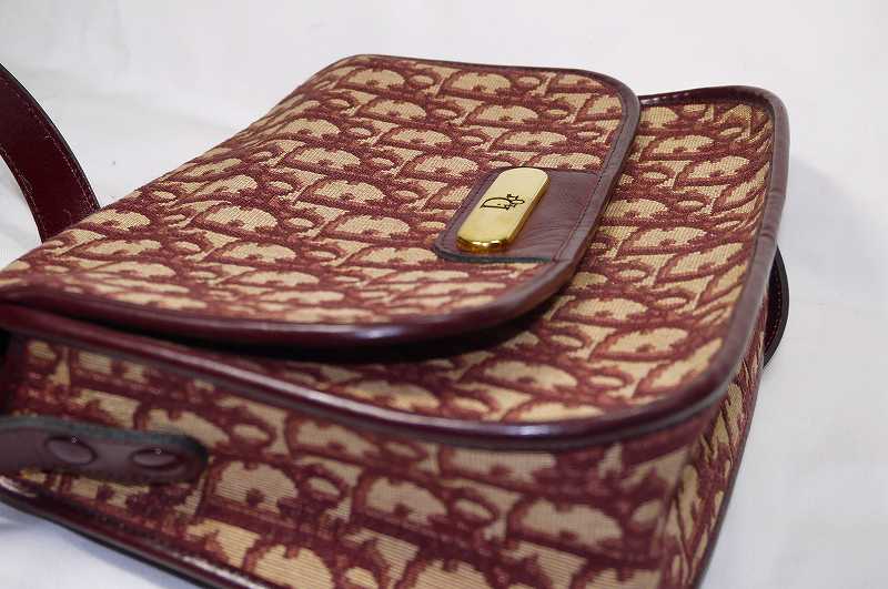 OLD Dior ＜訳あり＞トロッターミニショルダー（赤系）