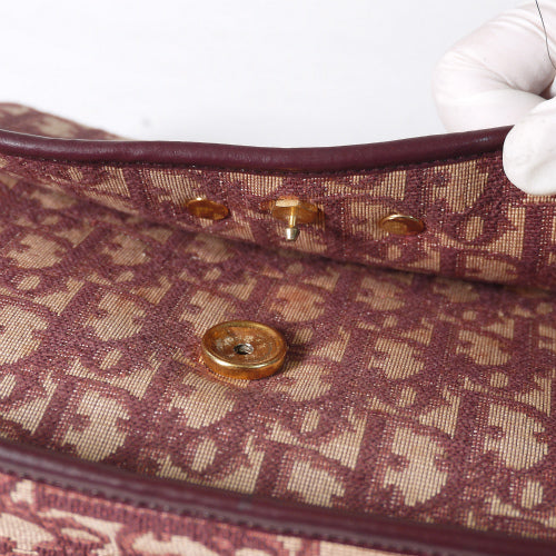 OLD Dior ＜訳あり＞トロッターミニショルダー（赤系）