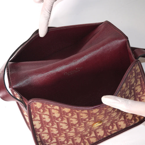 OLD Dior ＜訳あり＞トロッターミニショルダー（赤系）