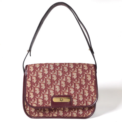 OLD Dior ＜訳あり＞トロッターミニショルダー（赤系）