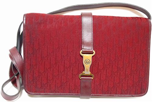 OLD Diorワインレッド　トロッターショルダー