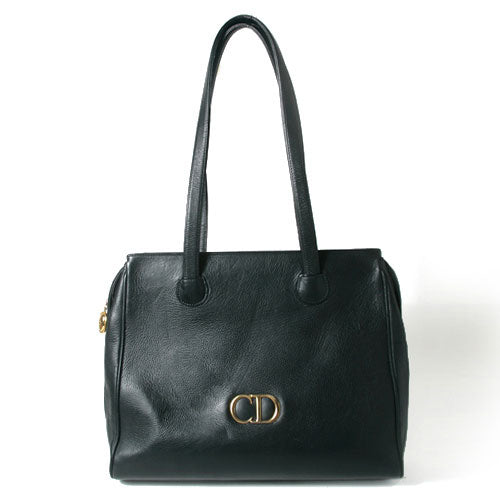 C.Dior＜訳あり＞総皮トートバッグ（黒）