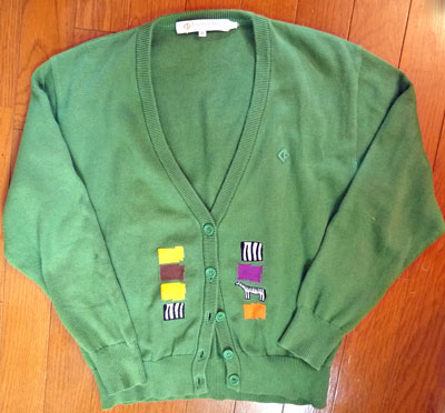 Old Dior　シマウマ柄ニットカーディガン