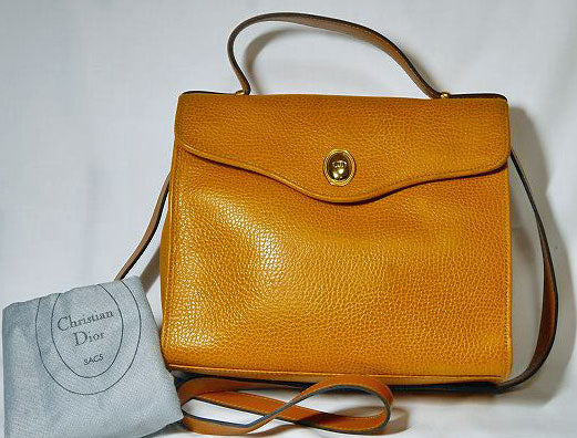 Old.Dior 黄皮2Wayハンドバック