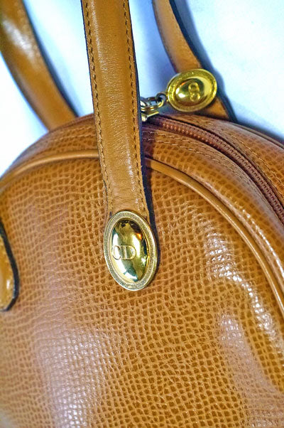 Old.Dior キャメル丸型ボストン