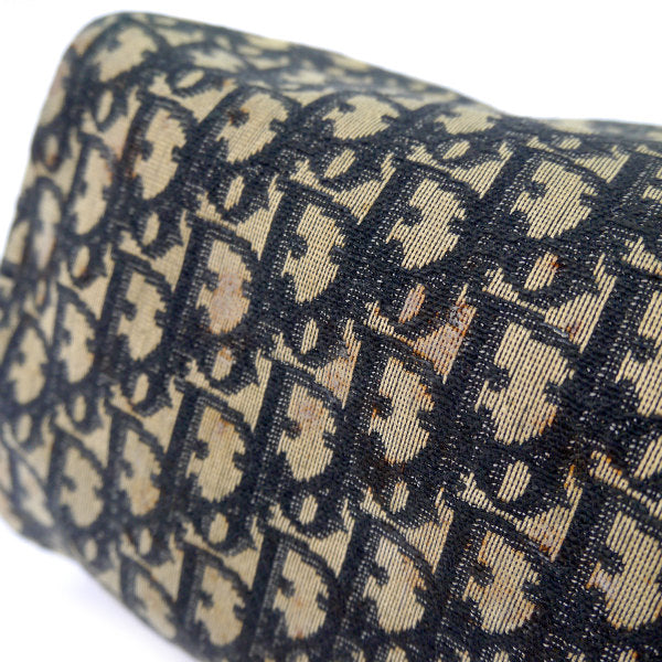 OLD Dior　トロッター柄 CDロゴボストン（青/中）