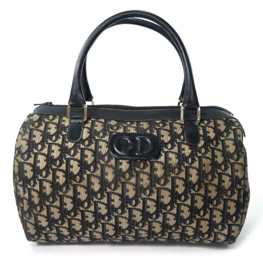 OLD Dior　トロッター柄 CDロゴボストン（青/中）