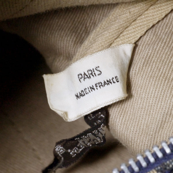 OLD Dior　トロッター柄 定番ボストン（青/中/平行ライン）