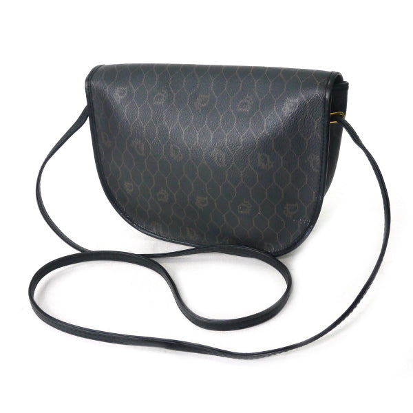 OLD Dior　ハニカム柄ミニショルダーバッグ（黒）