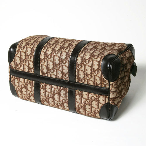 OLD Dior トロッター柄　定番ボストン（明茶）