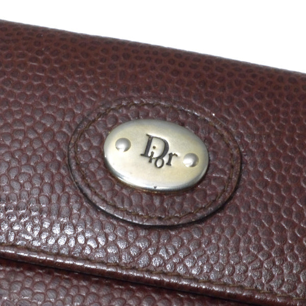 OLD Dior　２つ折れ財布　本革茶系