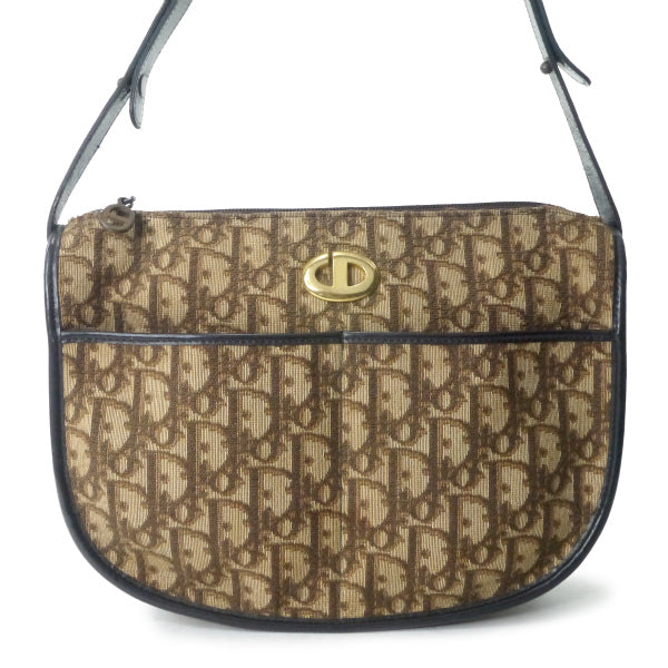 Old Dior　トロッター半円２WAYショルダー（茶）