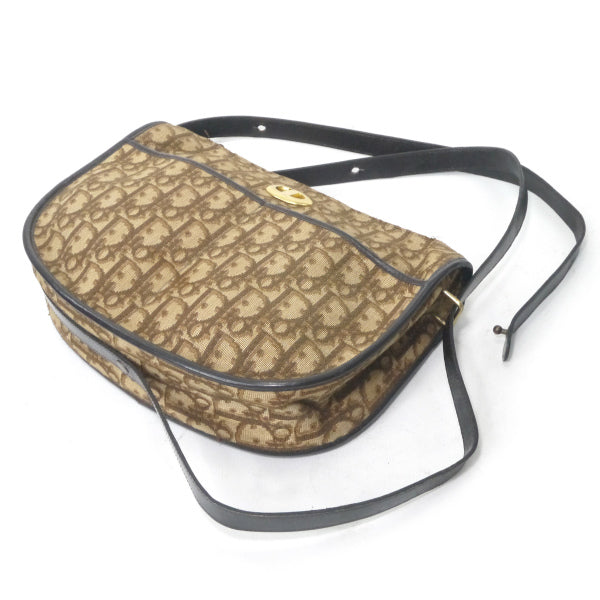 Old Dior　トロッター半円２WAYショルダー（茶）