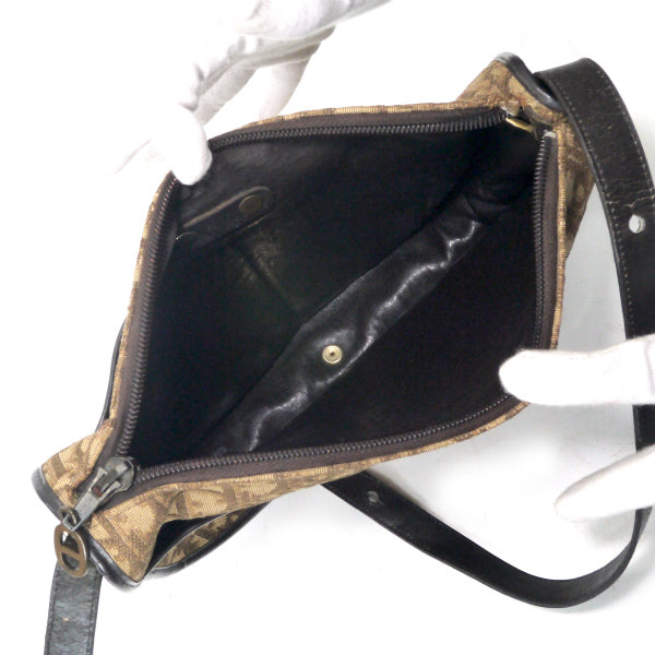 Old Dior　トロッター半円２WAYショルダー（茶）