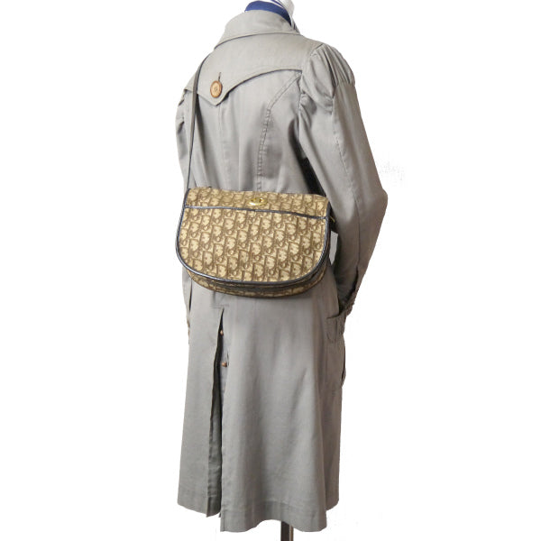 Old Dior　トロッター半円２WAYショルダー（茶）