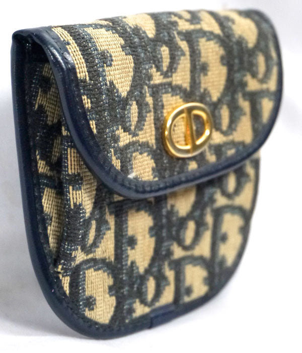 Old Dior　トロッター柄小銭入れ（紺）