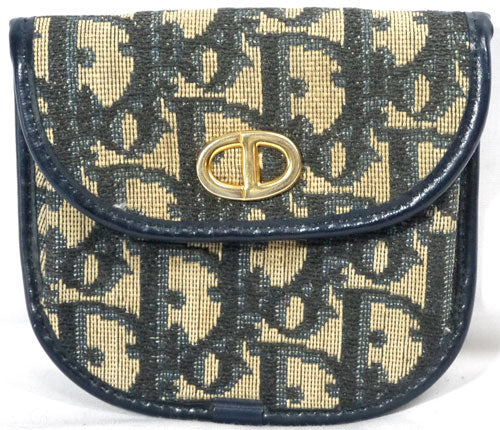 Old Dior　トロッター柄小銭入れ（紺）