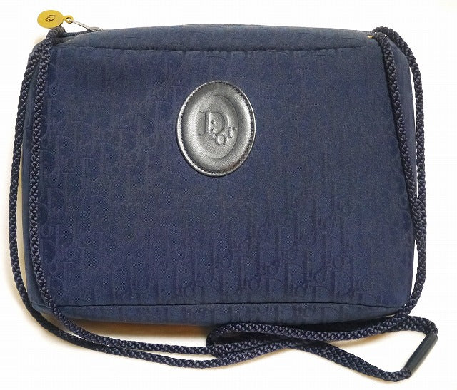 Old Dior　斜めがけポシェット（ネイビー)