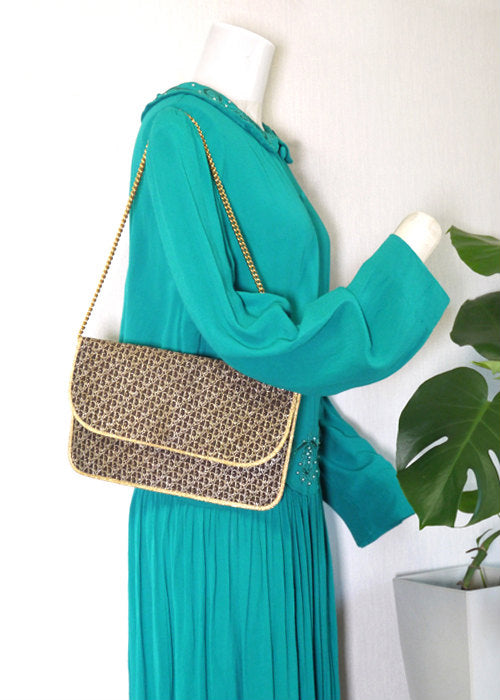 C.Dior　ゴールドチェーンクラッチ