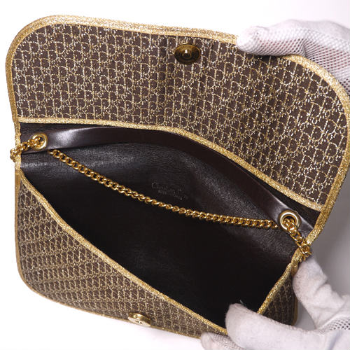 C.Dior　ゴールドチェーンクラッチ