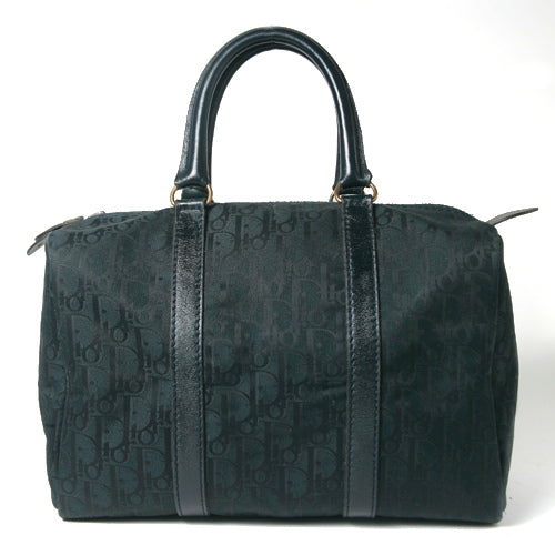 Old Dior　トロッター柄　ボストン（黒・中）
