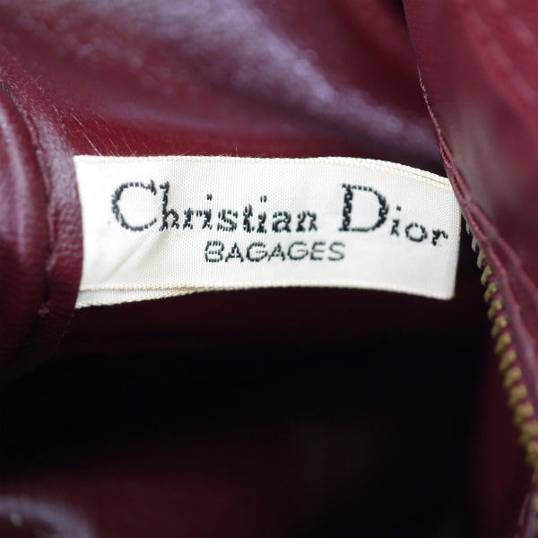 OLD Dior トロッター柄 定番ボストン（赤・中）