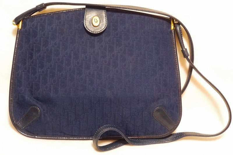OLD Dior　ネイビートロッター丸型ショルダー
