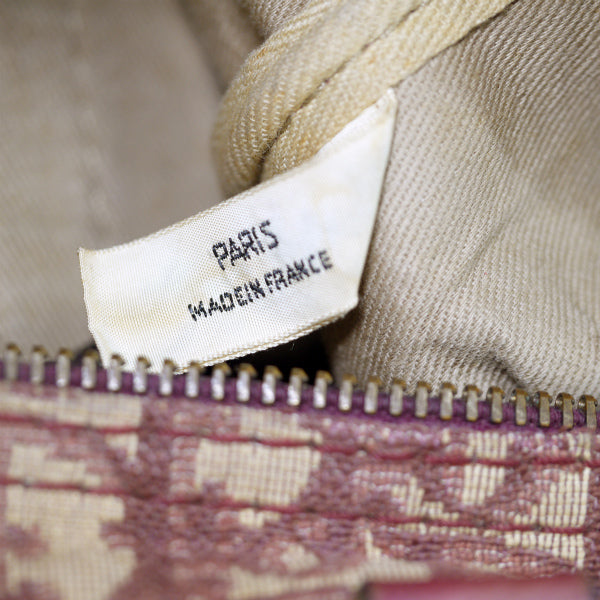 OLD Dior　トロッター柄 定番ボストン（赤/中/定番ライン）