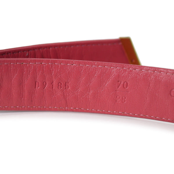 OLD Dior ロゴバックル本革ベルト（ピンク）