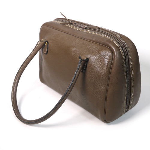 C.Dior　 総皮ミニボストンバッグ（茶）