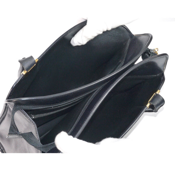 OLD Dior 総革シンプルトートバッグ（黒）