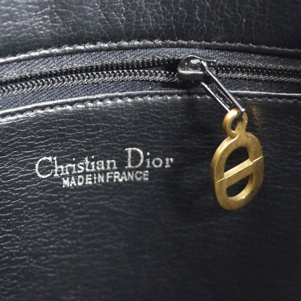 OLD Dior 総革シンプルトートバッグ（黒）