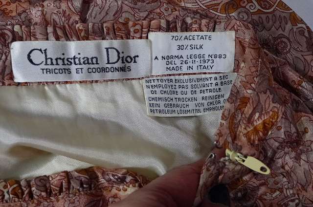 OLD Dior シルクヨーロッパVintageスカート