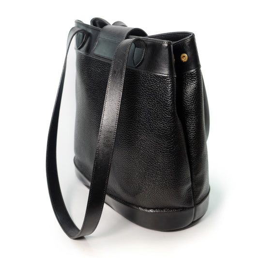 OLD Dior 大型レザー縦長トートバッグ（黒）