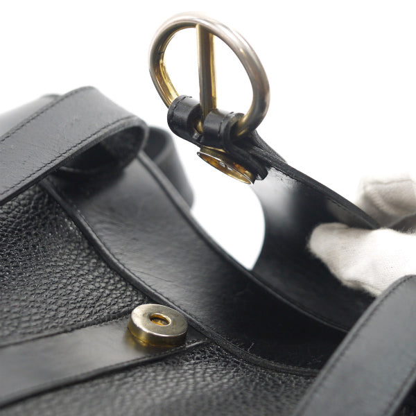 OLD Dior 大型レザー縦長トートバッグ（黒）