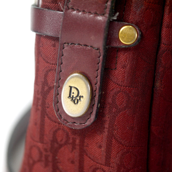 OLD Dior トロッター柄 半円斜め掛けショルダー（赤）