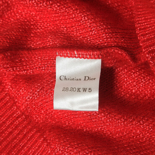 Christian Dior 赤リボンニット