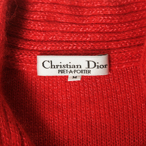 Christian Dior 赤リボンニット