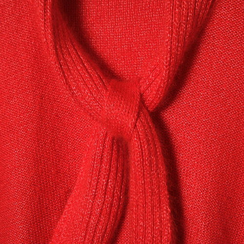 Christian Dior 赤リボンニット